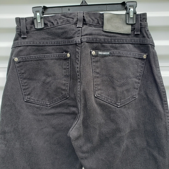 Vintage Harley Davidson black high rise mom jeans - Picture 7 of 8